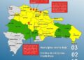 Tres municipios en alerta Roja, 16 municipios y el Distrito Nacional en Amarilla