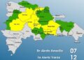 El COE mantiene 7 provincias en alerta Amarilla y 11 y el Distrito Nacional en Verde