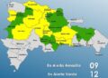 El COE aumenta a 9 las provincias en alerta Amarilla, 11 y el Distrito Nacional en Verde