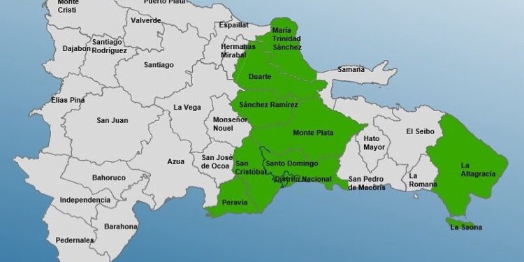 Aumentan a nueva las demarcaciones en alerta verde por lluvias
