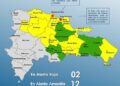Mantienen en alerta Roja a dos municipios, 11 provincias y el Distrito Nacional en Amarilla y 8 en Verde
