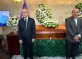 Danilo Medina y Comité Político del PLD rinden guardia de honor a Rodríguez Marchena
