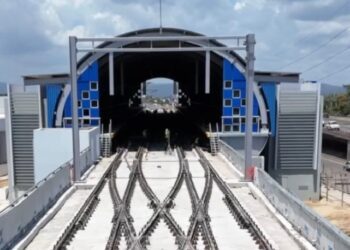 Opret concluye la colocación de toda la vía férrea de la Línea 2C del Metro de Santo Domingo