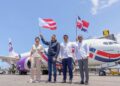 Ministro Collado encabeza salida del primer vuelo de Arajet a Puerto Rico