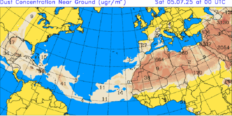 Vaguada y onda tropical provocarán algunas precipitaciones en la tarde