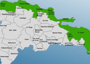 Colocan ocho provincias en alerta verde por lluvias asociadas al huracán Erin