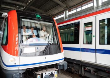 Abinader pone en marcha los nuevos trenes de seis vagones de Metro de Santo Domingo