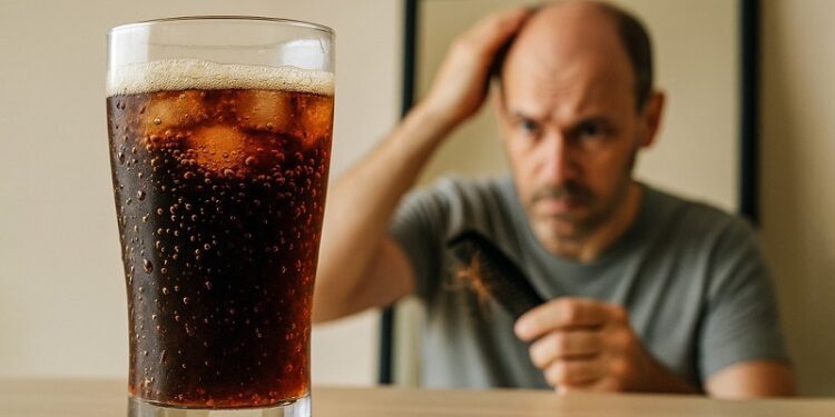 Descubren una relación entre la caída del cabello y las bebidas azucaradas