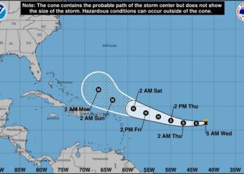 Esta tarde aguaceros locales con tronadas