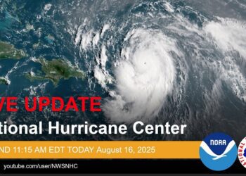Erin sigue intensificándose, bandas de lluvias afectan las Islas de Sotavento del Norte