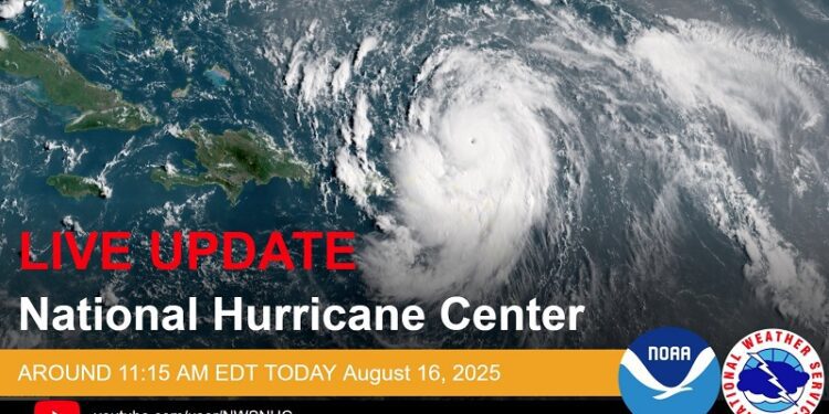 Erin sigue intensificándose, bandas de lluvias afectan las Islas de Sotavento del Norte