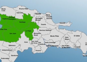 Seis provincias en alerta verde por lluvias