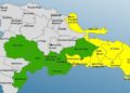 El COE coloca al Distrito Nacional y 15 provincias en alerta por lluvias