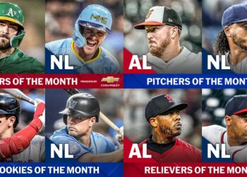 Peralta, Chapman e Iglesias entre los premiados en agosto