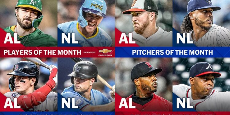 Peralta, Chapman e Iglesias entre los premiados en agosto