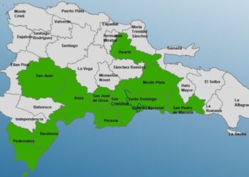 Once provincias y el Distrito Nacional en alerta Verde
