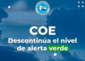 COE descontinuó aleta Verde para cinco provincias