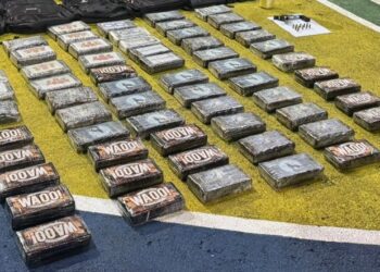 Se incautan 93 paquetes de cocaína y detiene a dos personas