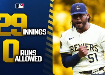 Peralta amplía su racha sin permitir carreras a 29 innings en derrota de Cerveceros