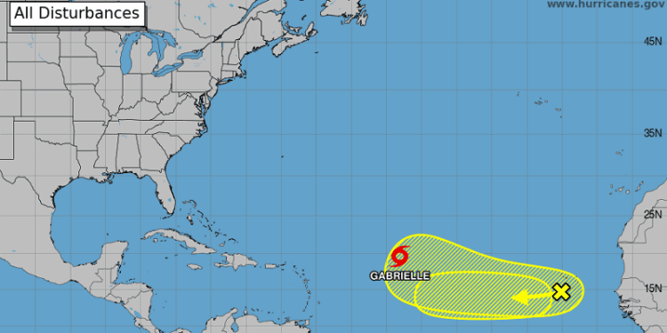 Centro Huracanes emite advertencias por la tormenta Gabrielle