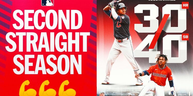 J-Ram hace historia de Cleveland con otro 30-30; Guardianes acechan la cima de la Central