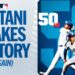 Ohtani lanza cinco entradas sin hit y luego conecta su jonrón 50