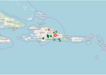 Registran sismo en República Dominicana