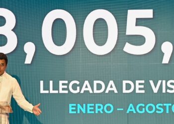 República Dominicana recibió más de 8 millones de visitantes hasta agosto