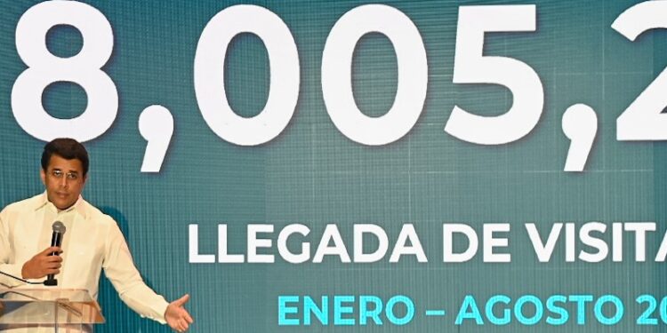 República Dominicana recibió más de 8 millones de visitantes hasta agosto