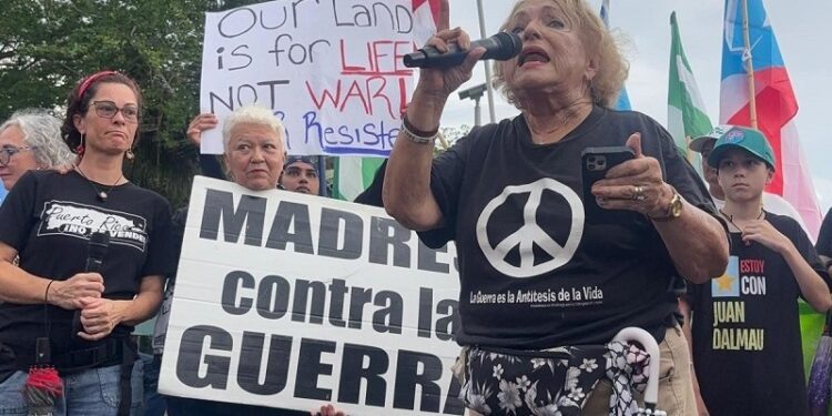 Protestan presencia militar de EEUU y ejercicios militares en territorio puertorriqueño