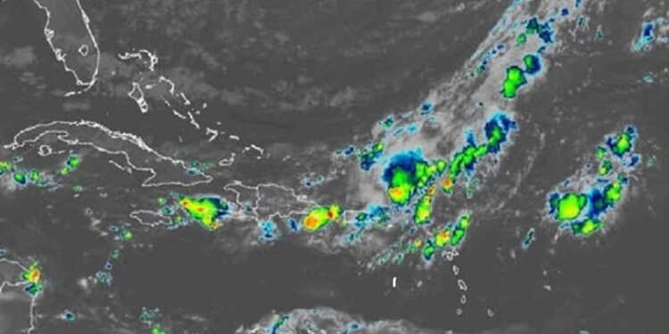 Aguaceros, tormentas eléctricas y ráfagas de viento por un sistema frontal