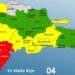 Cuatro provincias en alerta Roja, 12 y al Distrito Nacional en Amarilla y 13 en Verde