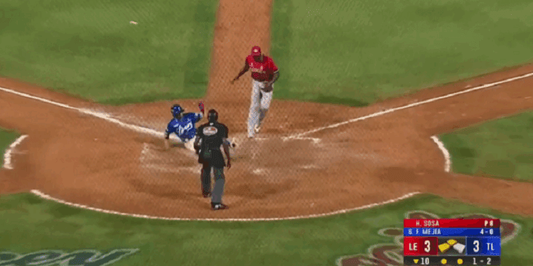 Licey gana con lanzamiento descontrolado