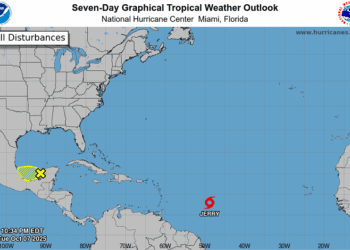 Vigilancia de tormenta tropical para Guadalupe y las islas adyacentes, Jerry será huracán el miércoles en la noche o el jueves