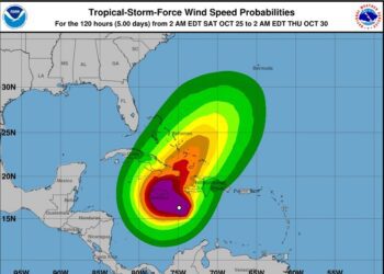 Tormenta Melissa continuará provocando lluvias, vigentes alertas y avisos meteorológicos