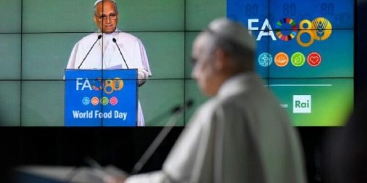 León XIV pide erradicar el hambre y denuncia las desigualdades en su visita a la FAO