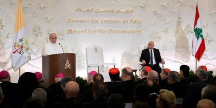 León XIV en Líbano: La paz más que una palabra, es deseo, vocación, don