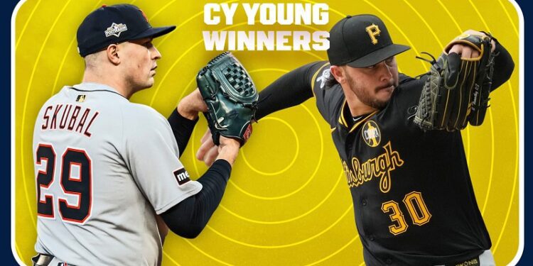 Skubal (2do seguido) y Skenes (unánime) se alzaron con los Premios Cy Young