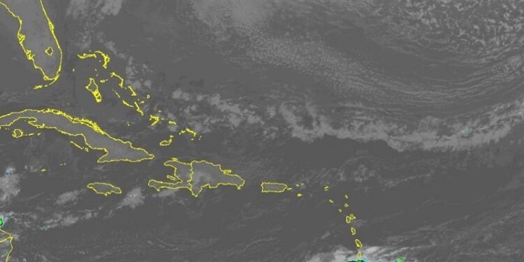 Nubes dispersas y pocas precipitaciones sobre el país