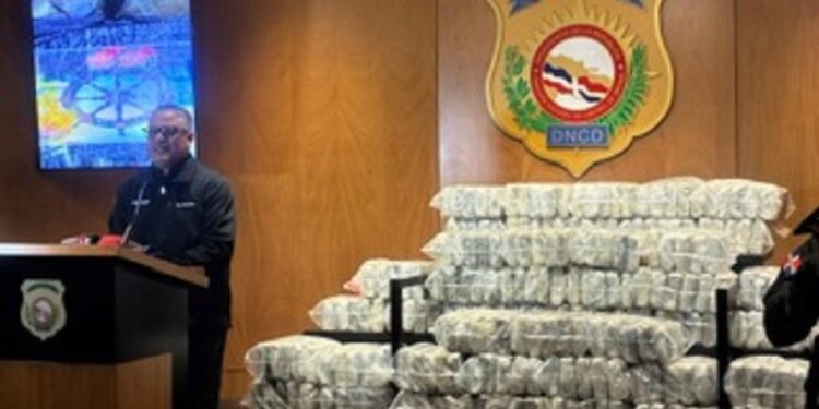 DNCD confisca 251 paquetes de cocaína
