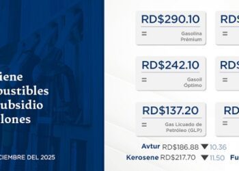 Combustibles esenciales mantendrán sus precios con subsidio de RD$93.9 millones