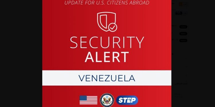 EE.UU. urge a connacionales a «abandonar inmediatamente» Venezuela