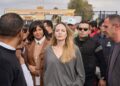 Angelina Jolie visita un paso fronterizo entre Egipto y la Franja de Gaza (FOTOS, VIDEO)