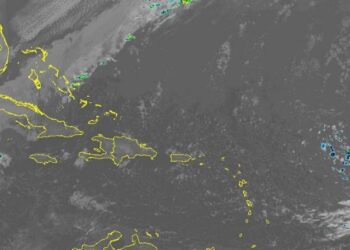 Chubascos dispersos por viento del este