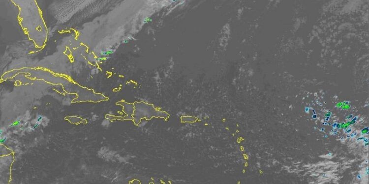 Chubascos dispersos por viento del este