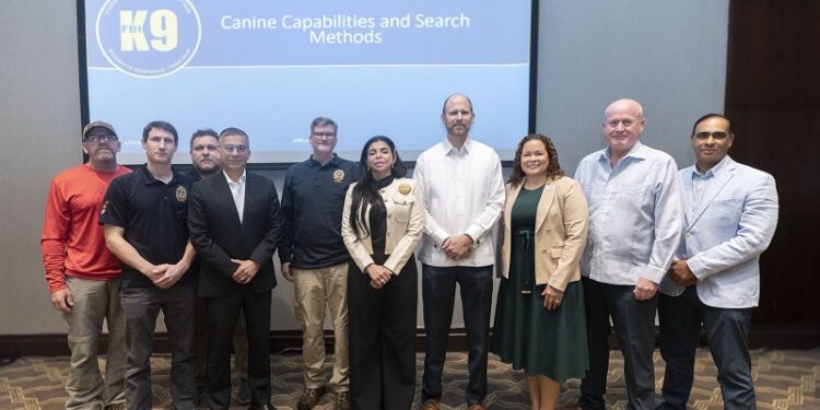 FBI orienta sobre despliegue de unidades caninas a personal del Ministerio Público y la Policía