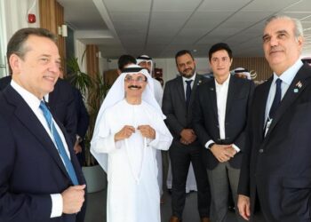 Presidente Abinader se reúne con el líder global de DP World, Sultan Ahmed bin Sulayem