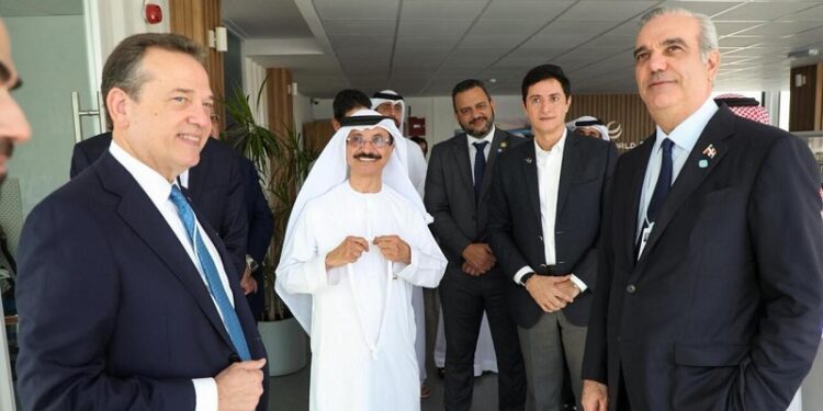 Presidente Abinader se reúne con el líder global de DP World, Sultan Ahmed bin Sulayem