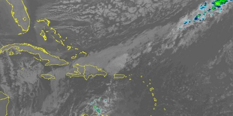 Frente frío mantiene los nublados y aguaceros sobre el territorio
