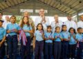 Abinader inaugura cancha techada en Centro Educativo Blanca Mascaró de Licey al Medio